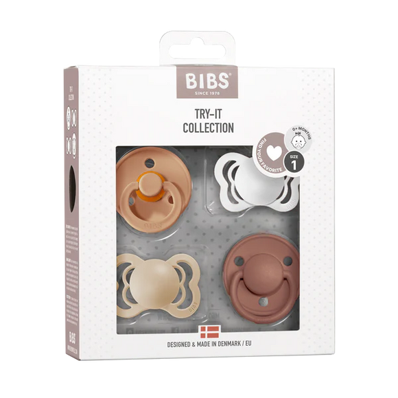 BIBS Try-It Collection Mix - Meadow/ Earth/ Ivory/ Vanilla 0-6M