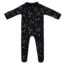 Kyte Baby Zippered Footie - Constellation Midnight