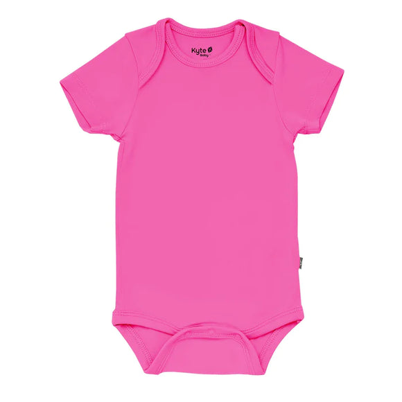 Kyte Baby Short Sleeve Bodysuit in Raspberry