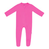 KYTE BABY Zippered Footie in Raspberry