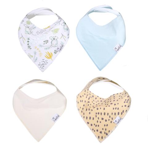 Copper Pearl Aussie baby bandana bibs