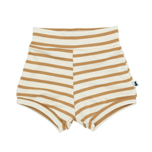 BABY/KID'S HIGH WAISTED SHORTIES | HONEY STRIPE