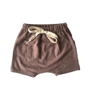 Chocolate Harem Shorts 6-12M