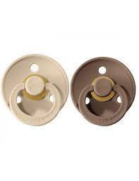 BIBS Pacifiers 2 PK Dark Oak/Vanilla