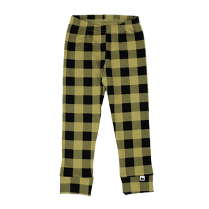 Little and Lively Moss Plaid Leggings