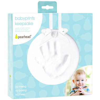 Pearhead Babyprints Keepsake Ornament White